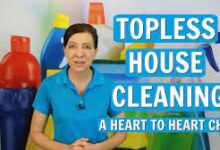 topless house cleaning